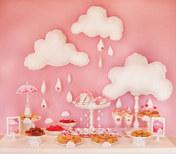 babyshower rosa mesa dulces